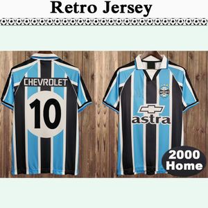 2000 Gremio Mens Retro Soccer Jerseys RONALDINHO ZINHO NENE WARLEY Home Football Shirts Camisetas de futebol Short Sleeve Adult Uniformes