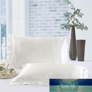 Lanke Silk Satin Pillowcase, Luxury Pillow Case till sovrum, bekväma kudde omslag är singel solid färg 48x74cm fabrikspris expert design kvalitet senaste stil