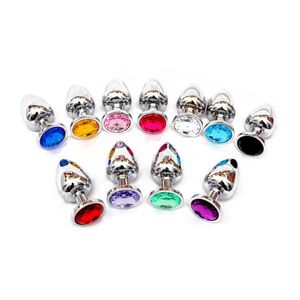 1 Pcs Stainless Steel Anal Plug Toys For Adults Sex Metal Butt With Jewelry Erotic Toy Beads