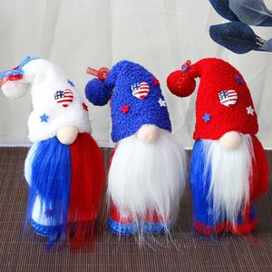 Party Favor American Independence Day Doll Kapelusz Dolls Faceless Forest Old Man Dolls Creative Home Meble T2I52078