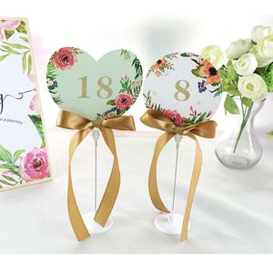 Parti Dekorasyonu 10 PCS Akrilik Masa Kartı Stand Tutucu Boş Düğün Doğum Günü Malzemeleri Çiçek Eskort