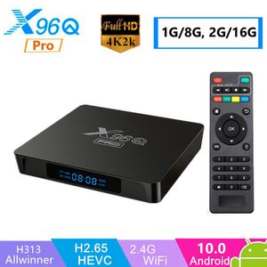 X96Q Pro Android 10 TV Box Allwinner H313 1G 8G 2G 16G 2.4G 5G Dual Wifi Smat TV Box PK X96 mini