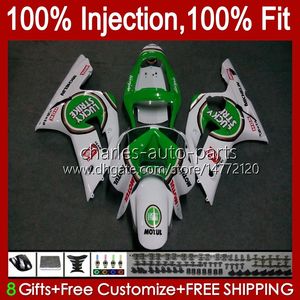 Feedings de Molde de Injeção para Kawasaki Ninja ZX-6R ZX-63 ZX 6R 600 CC 6 R ZX636 03-04 Bodywork 8no.5 ZX 636 600cc ZX6R 03 04 ZX600C ZX600 2003 2004 OEM Bodys Sorty Strike