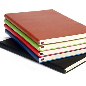 Kleurrijk PU Lederen Notebook A5 Notepads Travel Journal Set Writing DiAry Subject Notebooks Journals voor reiziger studenten en kantoor gevoerd papier pagina s