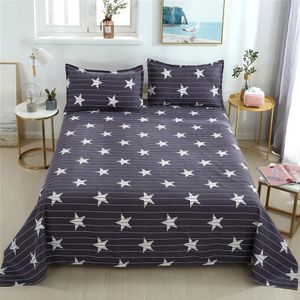 Star 200x230cm Enstaka plåt Slipskivor Textil Soft Family Bed Sheet BedsPread Home Dekorativ (ingen örngott) F0154 210420