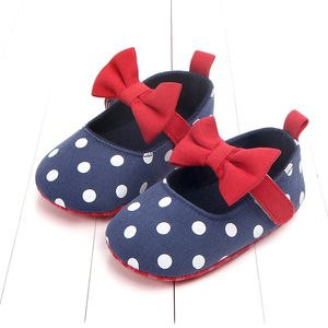 Scarpe da bambina Primi camminatori Bowknot Neonato Casual Mocassini per bambini Scarpe Mocassini per bambini con suola morbida in cotone