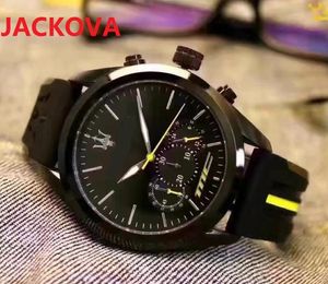Relogio Masculino 42mm Militär Sport Stil Große Männer Uhren Mode Motorsport Designer Schwarz Zifferblatt Einzigartige Silikon Uhr Uhr