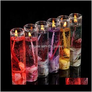 Decor Home Garden Drop Delivery 2021 Creative Scented Jelly Candle Glasses Cup Shaped Transparent Diy Aromatherapy Candles For Birthday Chr