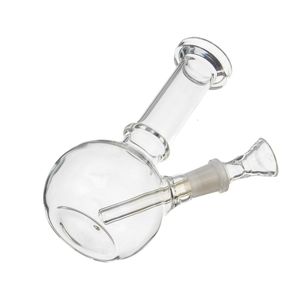 6,3 tums längd transparent liten rak bägare percolator bong rökning hookah rensa glas vatten rör mini glas fristed disc shisha tobak olja dab rigg rör