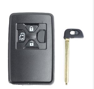 Wholesale toyota key fob shell replacement for sale - Group buy Black Replacement Smart Remote Case Key Shell Button Fob for Toyota Carola with Uncut Blade