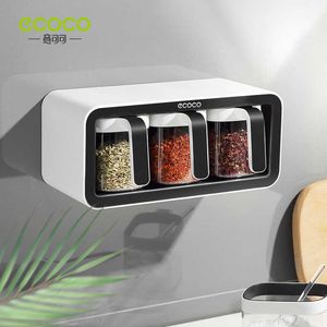 اكسسوارات Ecoco المنظم متعدد الوظائف التوابل بهار زجاجة تخزين الرف أداة أدوات المطبخ