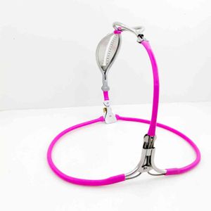 NXY Cockrings Female Chastity Belt Underwear BDSM Bondage Metal Silicone Device Adult Game Cosplay Sex Toys for Woman ball stretcher 1124