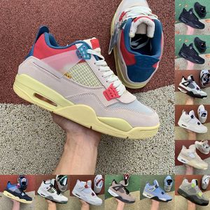cheap Jumpman 4 men women casual shoes 4s Union Guava Ice Sail TAUPE HAZE air sneakers University Blue Fire Red Black Cat White Cement outdoor trainer