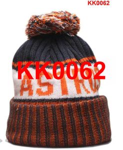 2021 Houston baseball jako Beanie Północnoamerykańska drużyna Side Patch Wino Wool Sport Dzianiny Kapelusz Czaszki Czapki A12