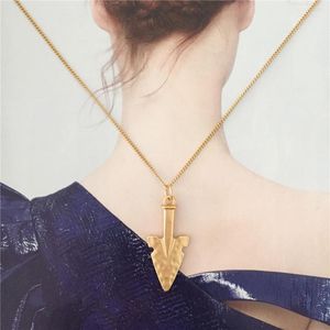Pendant Necklaces Gorgeous Gold Or Silver Color Arrow Long Necklace For Women Girl Elegant Delicate Casual Office Chic Sweater Decoration