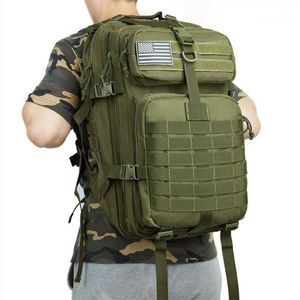 50L 1000D Nylon impermeável trekking pesca saco de caça mochila ao ar livre mochilas militares esportes táticos camping caminhadas 210929