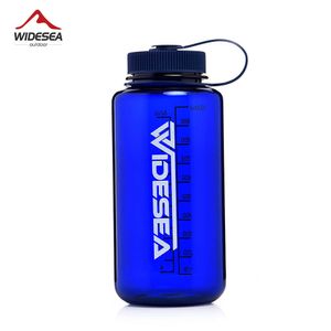 WideSea Camping 1100ml Tritan vattenflaska för dricka sport BPA Free Army Flask Outdoor Cup Kaffe Korta Turism Vandring 211013