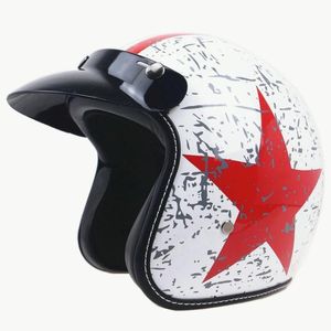 Motorcykelhjälmar dot godkänd fyra säsong öppen hjälm racer cafer casco retro moto scooter chopper vintage de