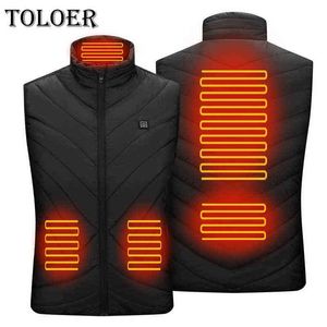 2021 Fashion Ultralight Vest Men Autumn Winter Smart Heating Coat usb Infrared Electric Heating Vest Thermal Warm Jackets Vests Y1109