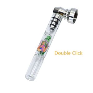 Lady Hornet Glass Cigarettrör med 94 mm Rosa Rökning One Hitter Pipes 24pcs / Display Filter Tips Tobaksvatten Bong Wholesale Hookahs