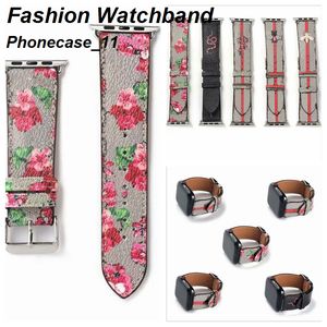 Fashion Leather Watchband for iwatch Band  designer Smart Straps 42mm 38mm 40mm 44mm iwatch2 3 4 5 051921
