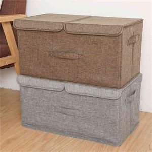 Foldable Storage box Anti-mold Organizers Large Boxes for storage Clothes Blankets organizador 210922