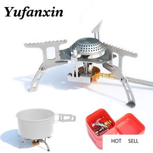 Portable Outdoor Gas Stove Camping Cooking Picnic Mini Travel Gas Burners Climbing Collapsible Split Outdoor