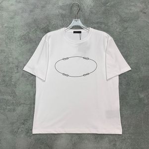 21ss Designer Tide T Shirt Göğüs Mektubu Lamine Baskı Kısa Kollu High Street Loose Oversize Casual T-shirt %100 Saf Pamuklu Üstler Benim için