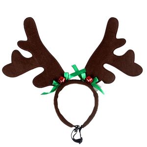 Dog Apparel Christmas Pet Headband Deer Horn Hair Hoop Hat Costume Puppy Cat Cosplay Party Product Festival Accessories