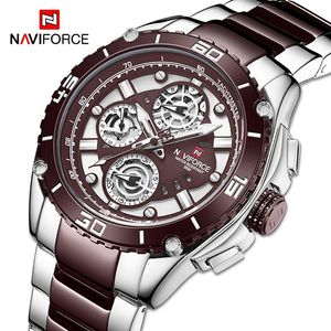 Wristwatches NAVIFORCE Luxury Mens Watches Military Sport Multifunction Quartz Wristwatch Men Fashion Wild Waterproof Clock Relogio Masculin