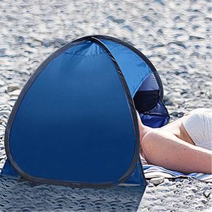 Plaża Słońce Schroniska Instant Shade Canopy Mini Head Shield Automatic CHADE Namiot Protection Pop Up Namiot Sunbathing Wiatroodporny Piasek Y0706