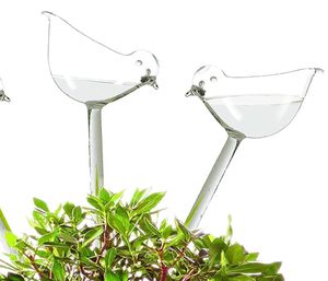 Bewässerungskugel aus Glas, 2 Stück, Pflanzenbewässerungszwiebeln – selbstbewässernd in Vogelform für Innen- und Außenpflanzen