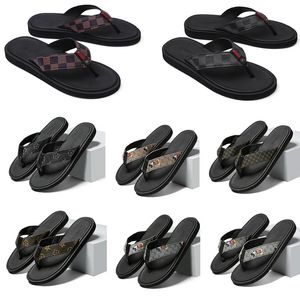 Luxuriöse bedruckte Designer-Hausschuhe für Herren, bequeme Gummi-Sandalen mit Gittermuster, Blume, Outdoor-Strand, lässige Flip-Flops, Größe 39–46