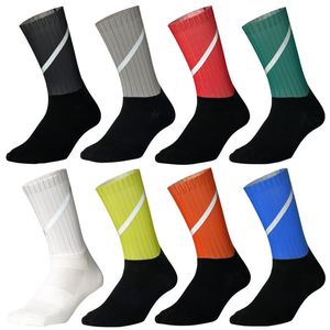 Wholesale sports teams socks resale online - Men s Socks High Reflective Cycling Professional Team Sports Running Tube Wear Resistant Breathable Sock