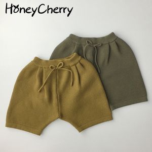 Roupa infantil para meninos e meninas shorts criança leggings calças de bebê escuro 210515