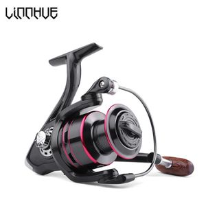 Fishing Reel Wooden Handle Spinning 8kg 12BBs Metal Line Spool Fish Wheel Saltwater Accessories Baitcasting Reels