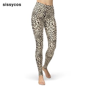 Leopard zebra djur tryckta sexiga leggings för kvinnor flickor fitness stretchy push up byxor borstade smöriga mjuka byxor 210925