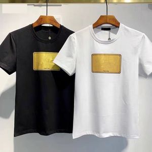 Camisetas masculinas roupas de manga curta camisetas polos imprimindo Ícone de retângulo de verão de alta qualidade de algodão casual colorido de cor masculina moda top