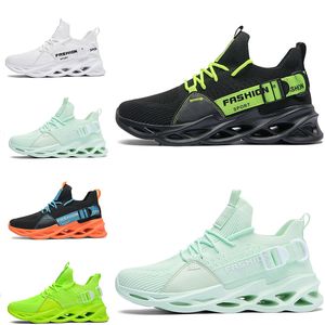 Vendita all'ingrosso uomo donna senza marca scarpe da corsa lama scarpa traspirante nero bianco verde arancione giallo scarpe da ginnastica da uomo scarpe da ginnastica sportive all'aperto taglia 39-46