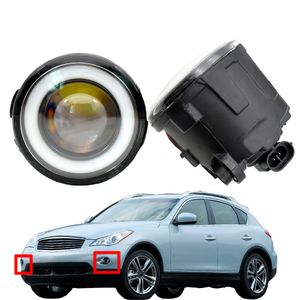 for Infiniti EX EX25 EX35 EX37 fog light Pieces LED DRL high quality Fog-Lights Angel Eye 12v H11