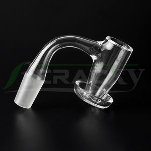 Beracky Full Weld Beveled Edge Rökning Terp Slopper Quartz Banger 20mmod 10mm 14mm 4590 Slurper sömlösa naglar för glasvattenrör DAB Oljeplattor