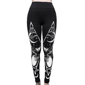 Running Pants Fashion Women Gothic Style Stretch Skinny Leggings Goth Sneaker Print Tights Högkvalitativ Casual 2.20