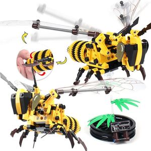 Honeybee Diy Bumblebee Flying Insect Building Blocks Bricks Toys Gift Decor