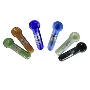 Pyrex Glass Oil Burner Pipes High Quality Thick Cucumber Smoking Hand Spoon Pipe 4 Inch Tobacco Dry Herb For Hookahs Bong Bubbler