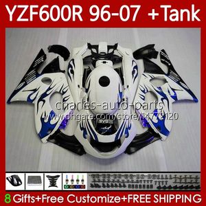 Carementi +serbatoio per Yamaha YZF600R Thundercat YZF 600R 600 Blue Flames R 96 97 98 99 00 01 02 07 Body 86No.113 YZF-600R 1996 2003 2004 2005 2006 2007 YZF600-R 96-07 Bodywork