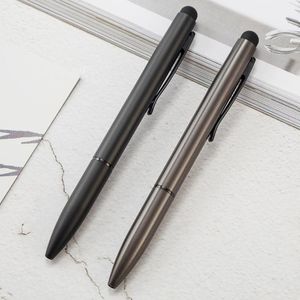 Ballpoint Pens Sample Frosted Capacitance Metal Pen Touch Screen Ball Business Office School Writing Supplies