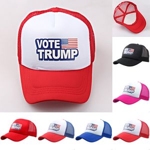 Factory Direct Spot Vote Trump Hat 2024 US-Präsidentschaftswahlkappe Partyhüte Make America Great Again Mesh-Sportkappen