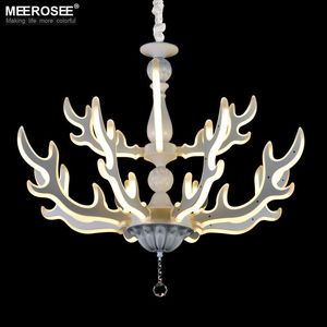 Chandeliers Modern LED Chandelier Light Fixture Deer Horn Acrylic Lamp Hanging Suspension Home Lighting With Various Sizes Available