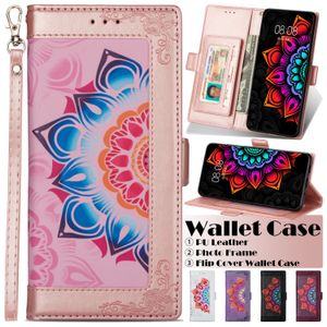 Casos de telefone da carteira para Samsung Galaxy S22 S21 S20 Note20 Ultra Note10 Plus - Caso de capa colorido de cozinha de couro PU FLIP com slots de cartão