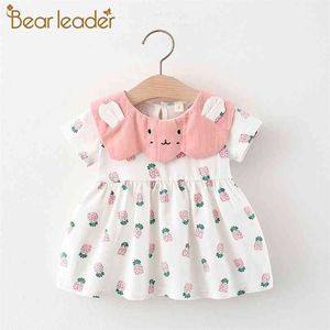 Verão Menina Vestido Criança Criança Crianças Abacaxi Princesa es Bonito Roupas Casuais 210429